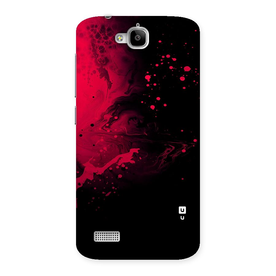 Red Black Splash Art Back Case for Honor Holly