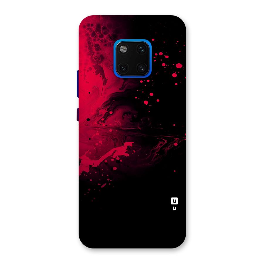 Red Black Splash Art Back Case for Huawei Mate 20 Pro