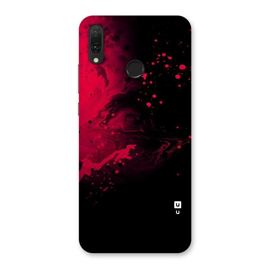 Red Black Splash Art Back Case for Huawei Y9 (2019)