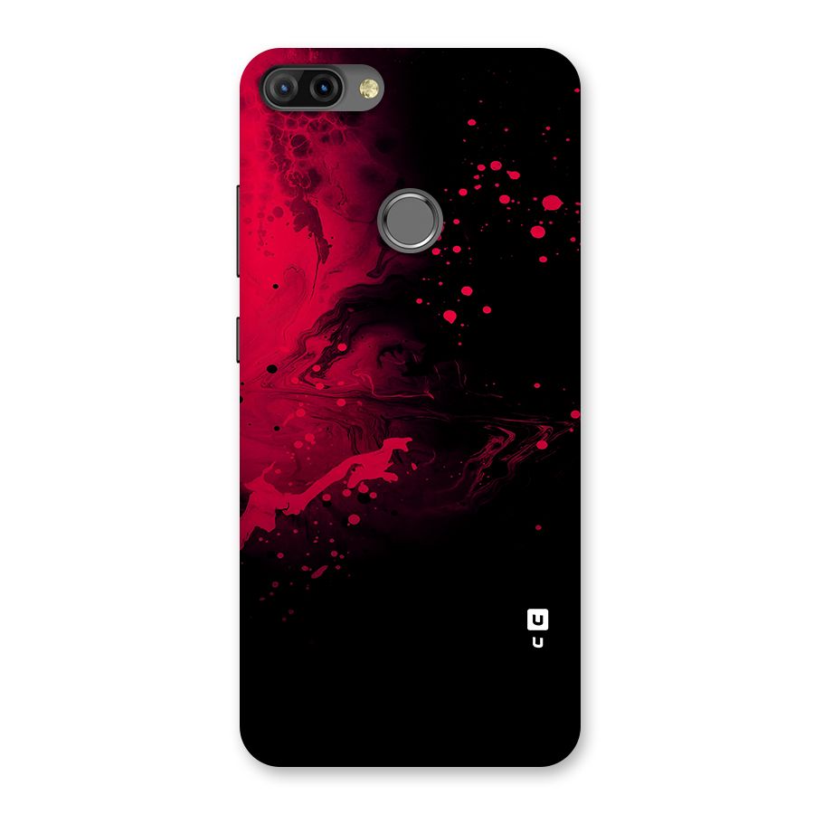 Red Black Splash Art Back Case for Infinix Hot 6 Pro