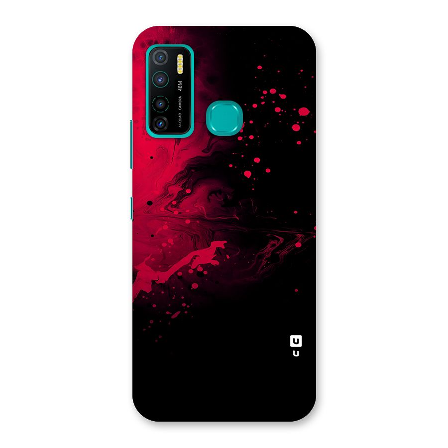 Red Black Splash Art Back Case for Infinix Hot 9 Pro