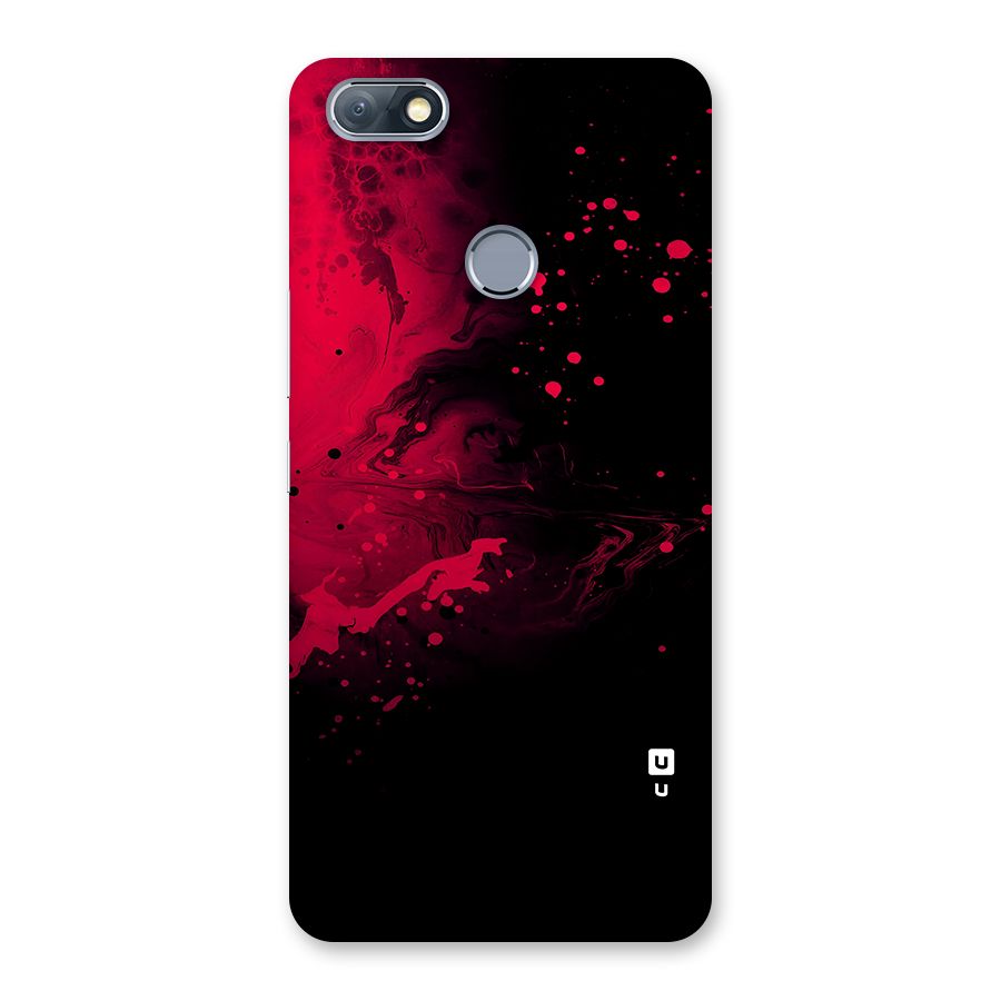 Red Black Splash Art Back Case for Infinix Note 5