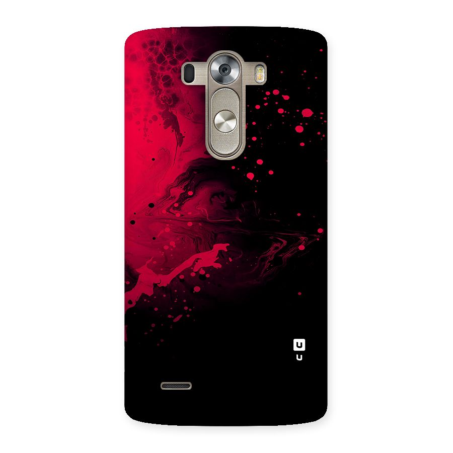 Red Black Splash Art Back Case for LG G3