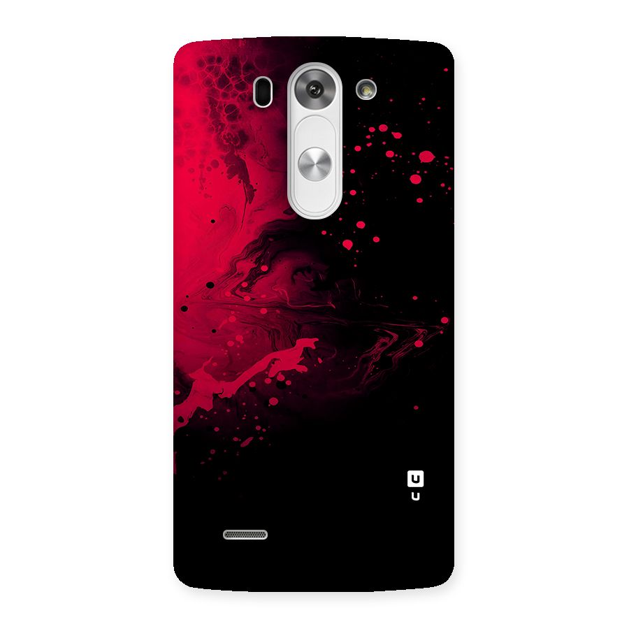 Red Black Splash Art Back Case for LG G3 Mini