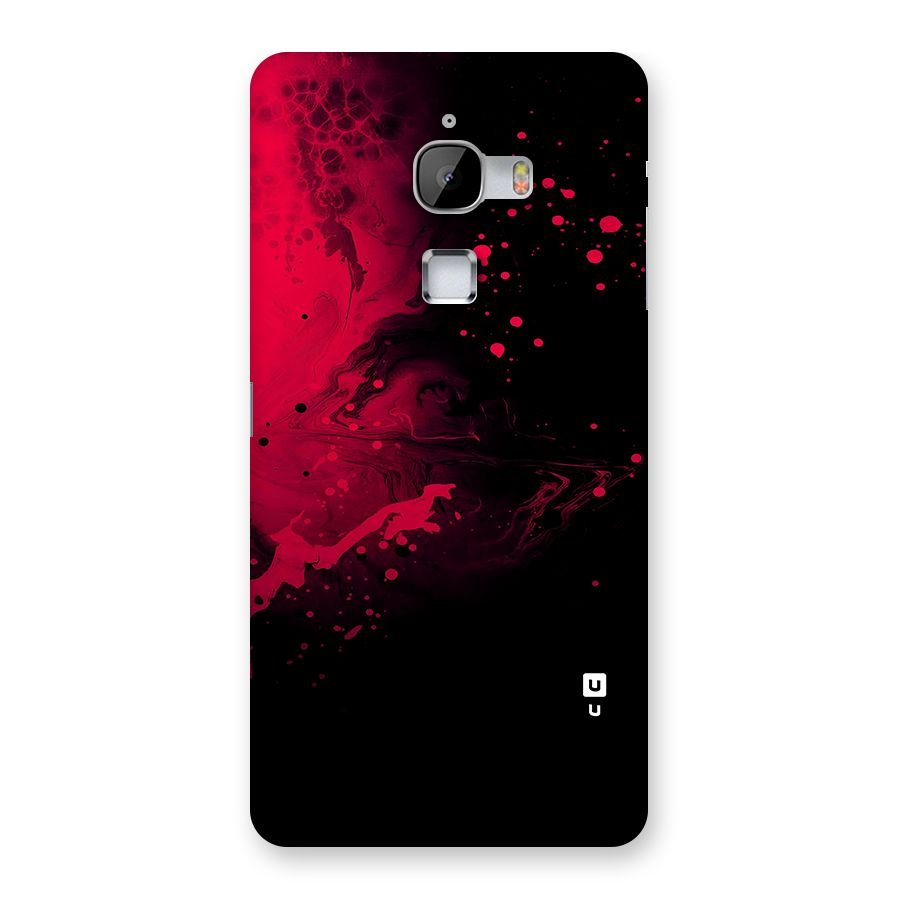 Red Black Splash Art Back Case for LeTV Le Max