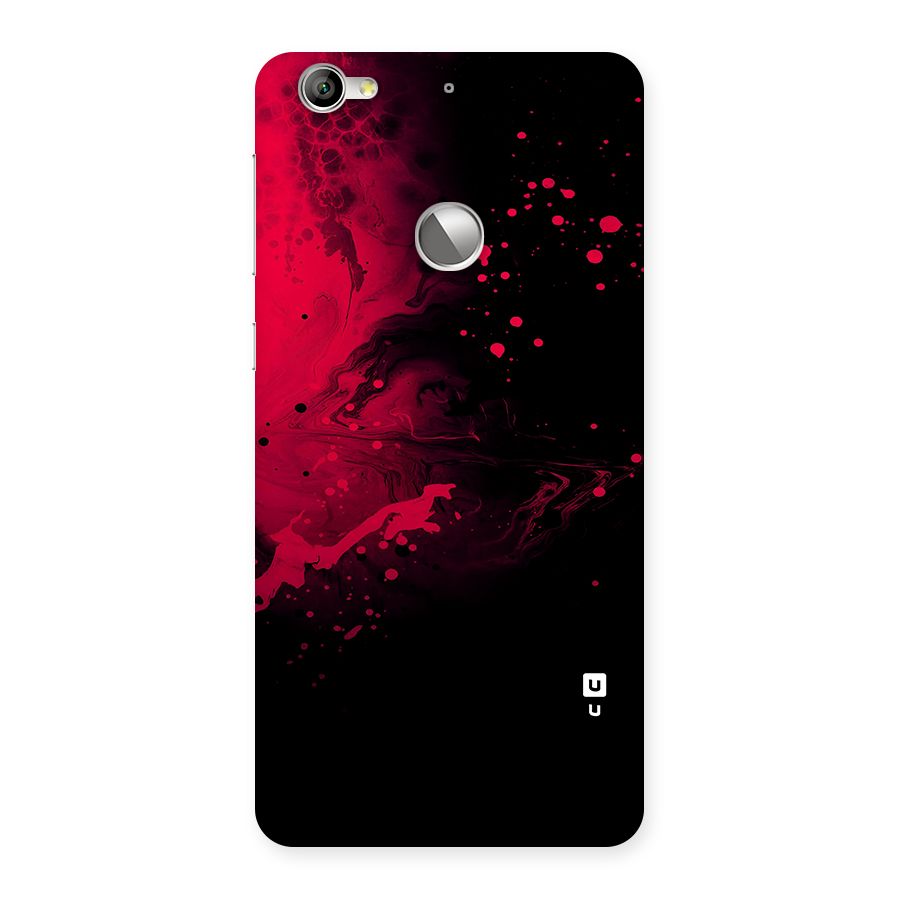 Red Black Splash Art Back Case for Le 1S