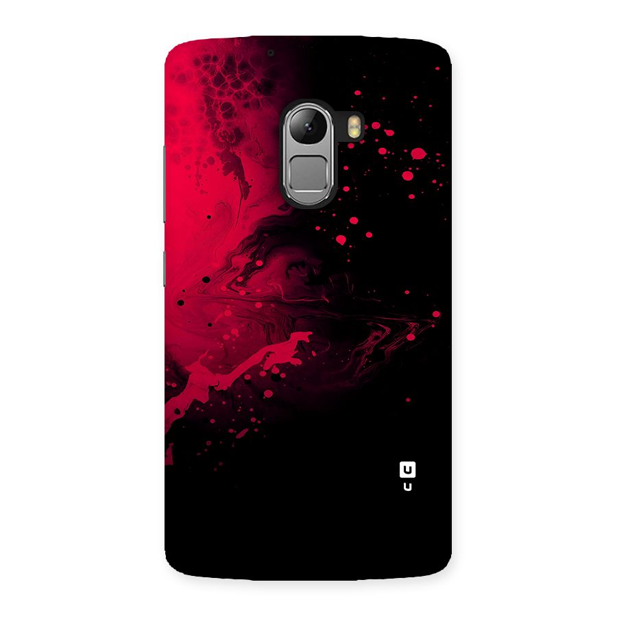Red Black Splash Art Back Case for Lenovo K4 Note
