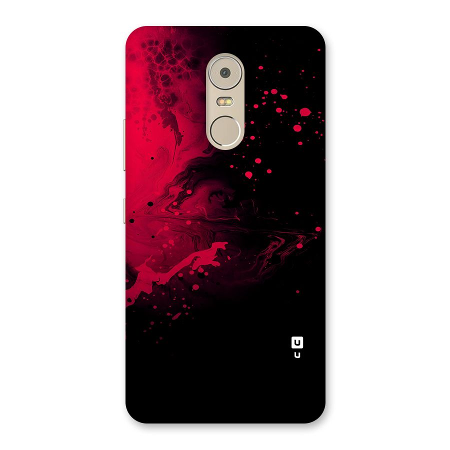 Red Black Splash Art Back Case for Lenovo K6 Note