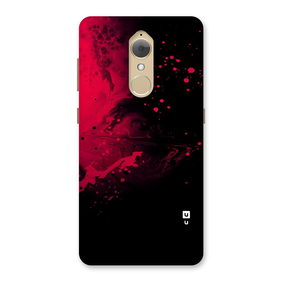 Red Black Splash Art Back Case for Lenovo K8