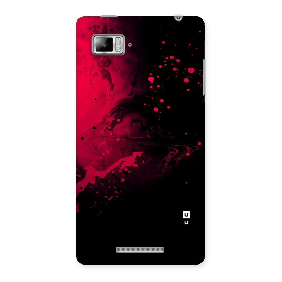 Red Black Splash Art Back Case for Lenovo Vibe Z K910