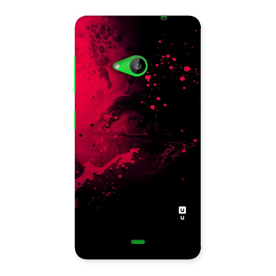 Red Black Splash Art Back Case for Lumia 535