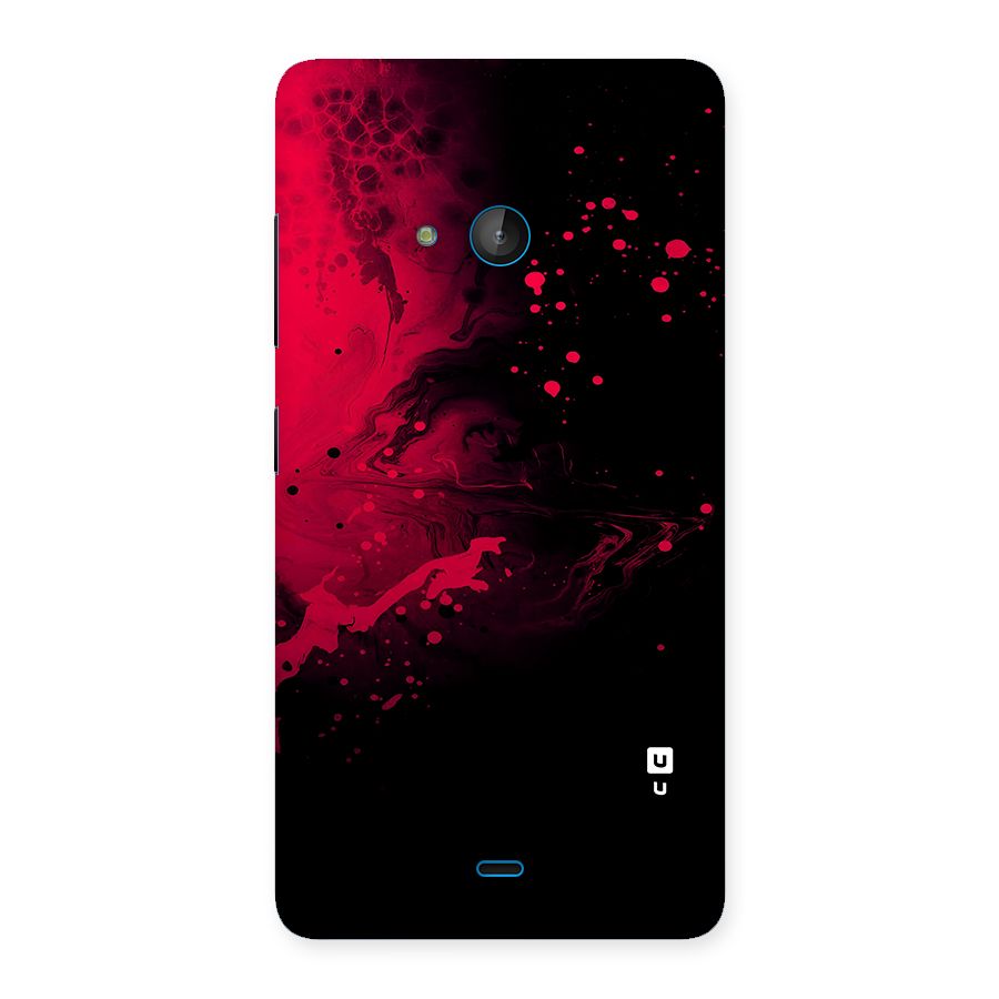 Red Black Splash Art Back Case for Lumia 540