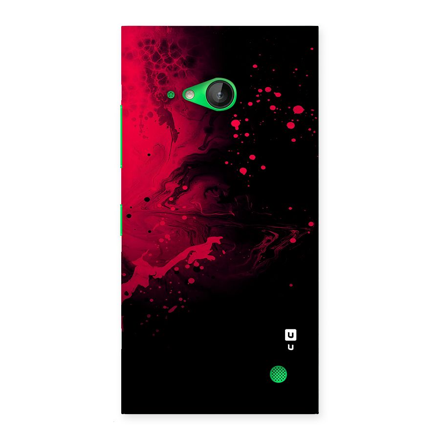 Red Black Splash Art Back Case for Lumia 730