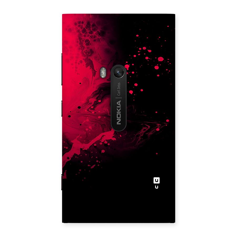 Red Black Splash Art Back Case for Lumia 920