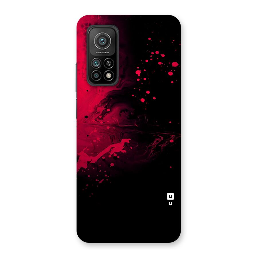 Red Black Splash Art Back Case for Mi 10T Pro 5G