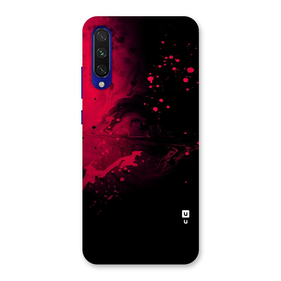 Red Black Splash Art Back Case for Mi A3