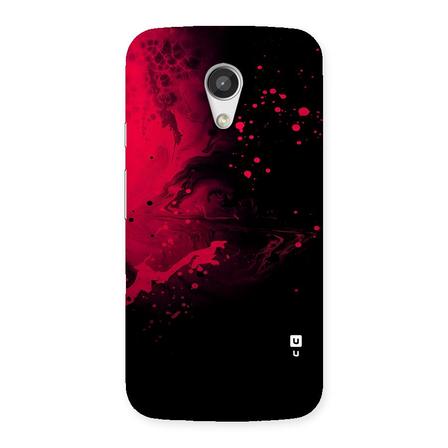 Red Black Splash Art Back Case for Moto G 2nd Gen