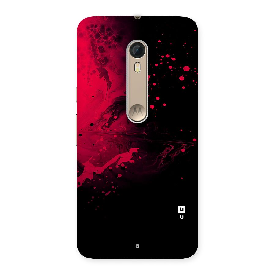 Red Black Splash Art Back Case for Moto X Style