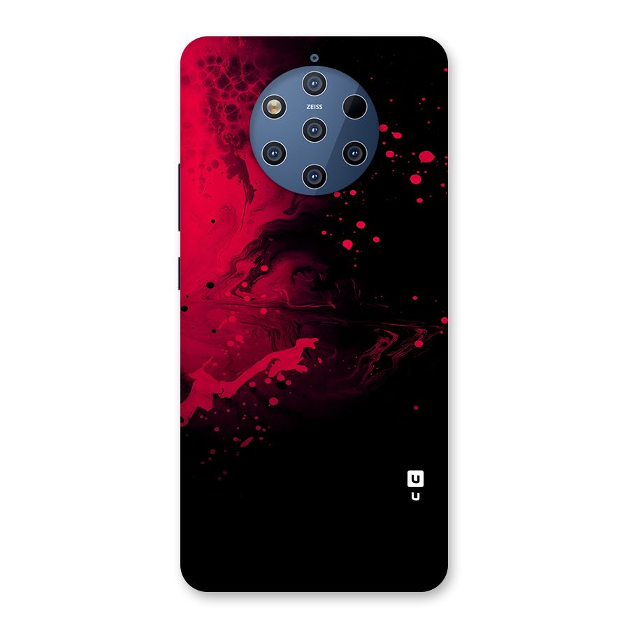 Red Black Splash Art Back Case for Nokia 9 PureView