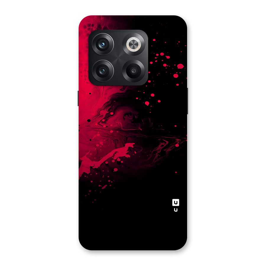 Red Black Splash Art Back Case for OnePlus 10T