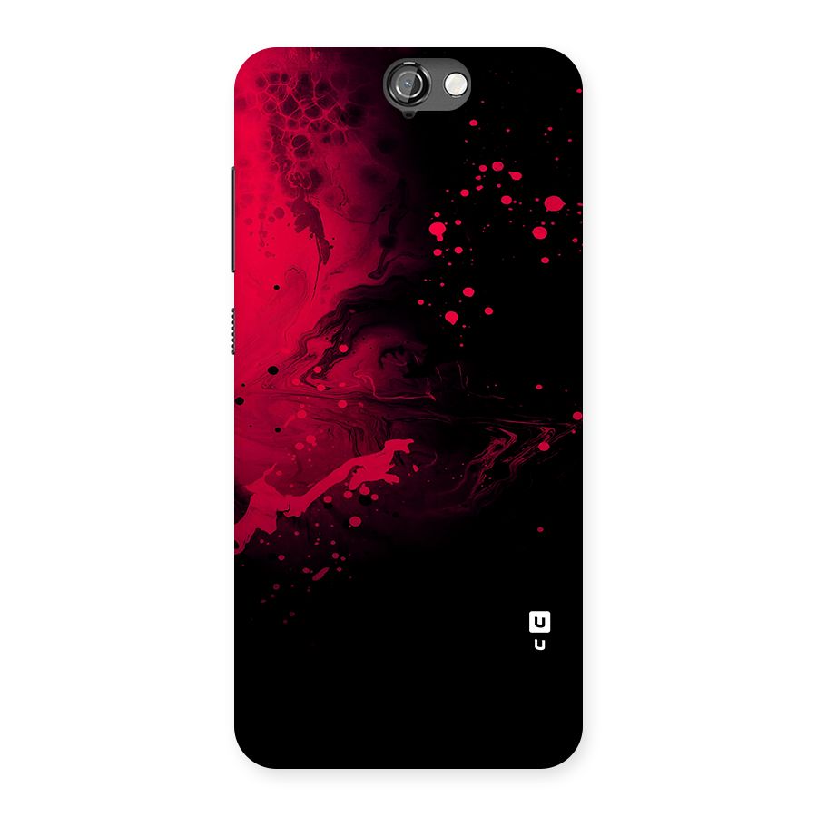 Red Black Splash Art Back Case for One A9