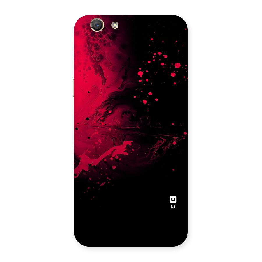 Red Black Splash Art Back Case for Oppo A59