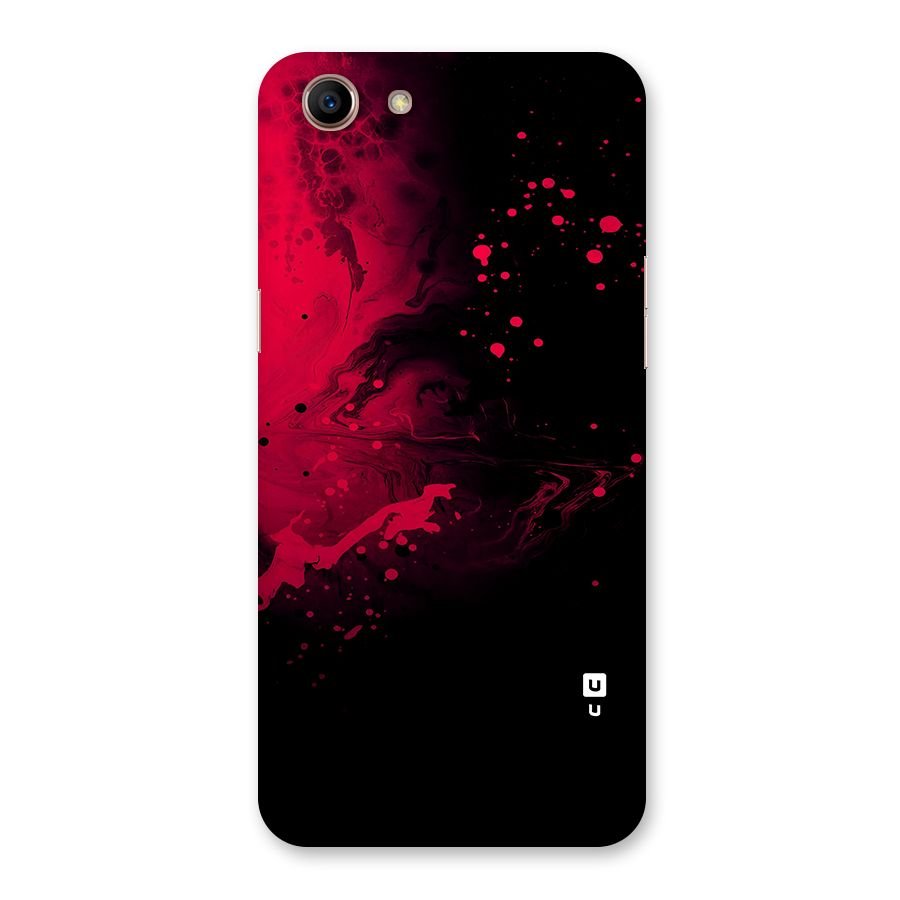 Red Black Splash Art Back Case for Oppo A83 (2018)