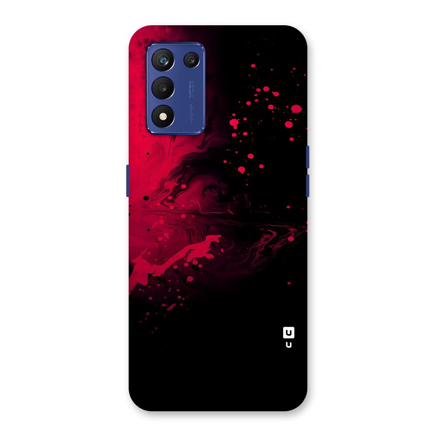 Red Black Splash Art Back Case for Realme 9 5G Speed