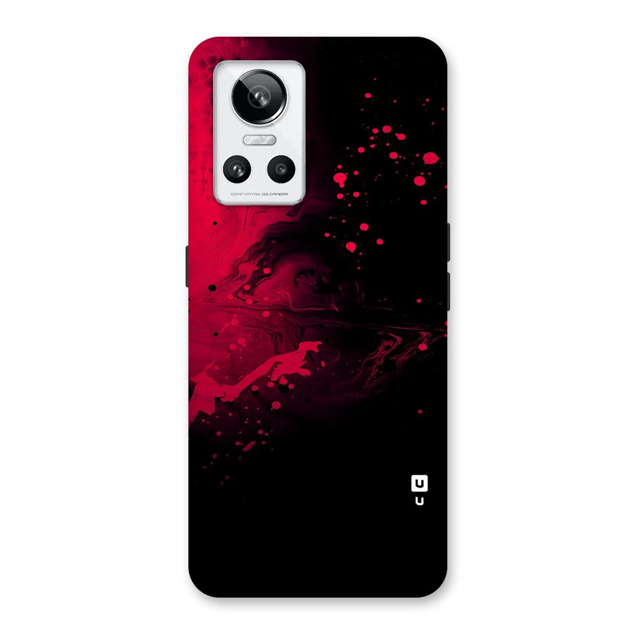 Red Black Splash Art Back Case for Realme GT Neo 3