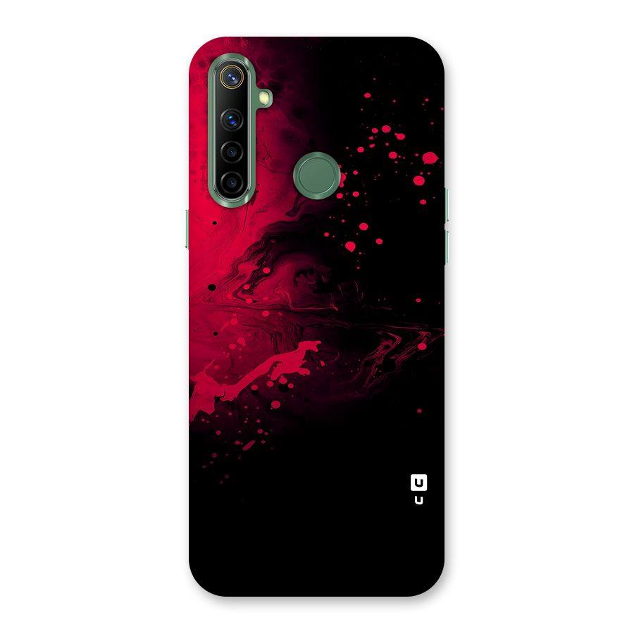 Red Black Splash Art Back Case for Realme Narzo 10