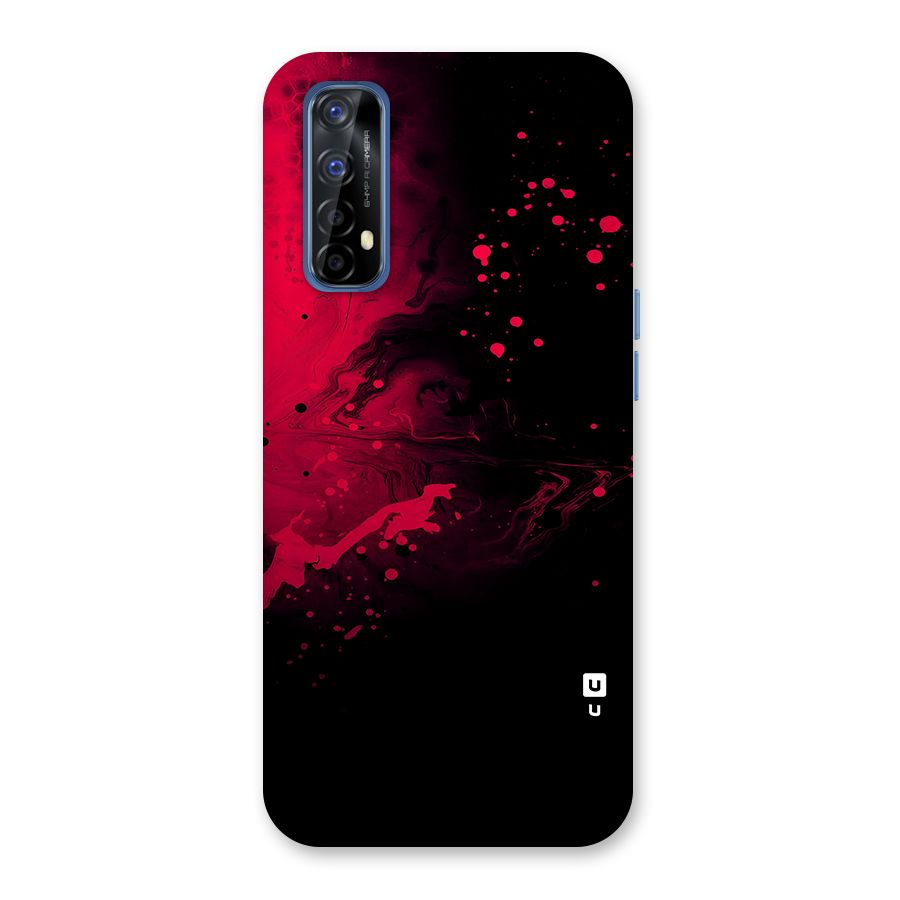 Red Black Splash Art Back Case for Realme Narzo 20 Pro