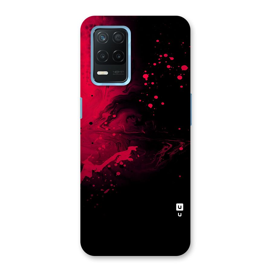 Red Black Splash Art Back Case for Realme Narzo 30 5G