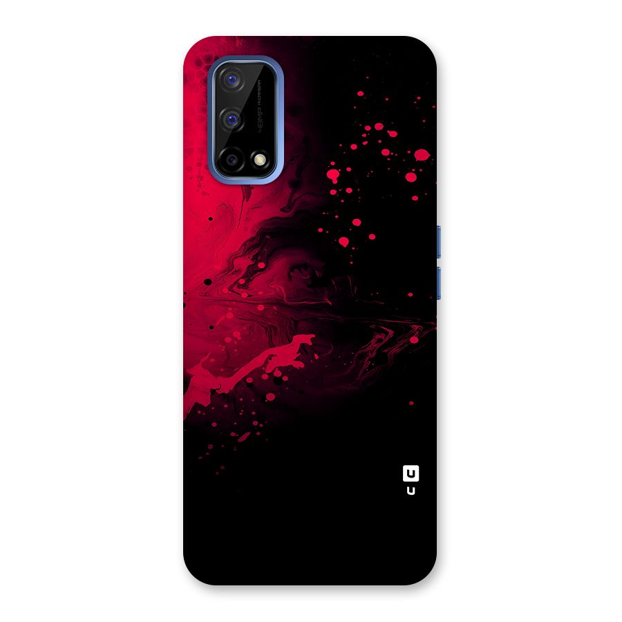 Red Black Splash Art Back Case for Realme Narzo 30 Pro