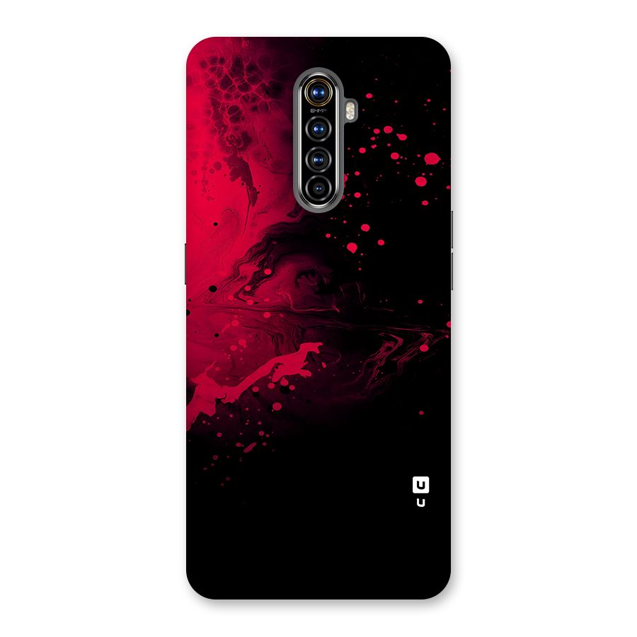 Red Black Splash Art Back Case for Realme X2 Pro
