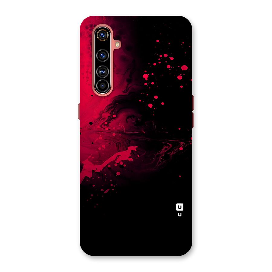 Red Black Splash Art Back Case for Realme X50 Pro