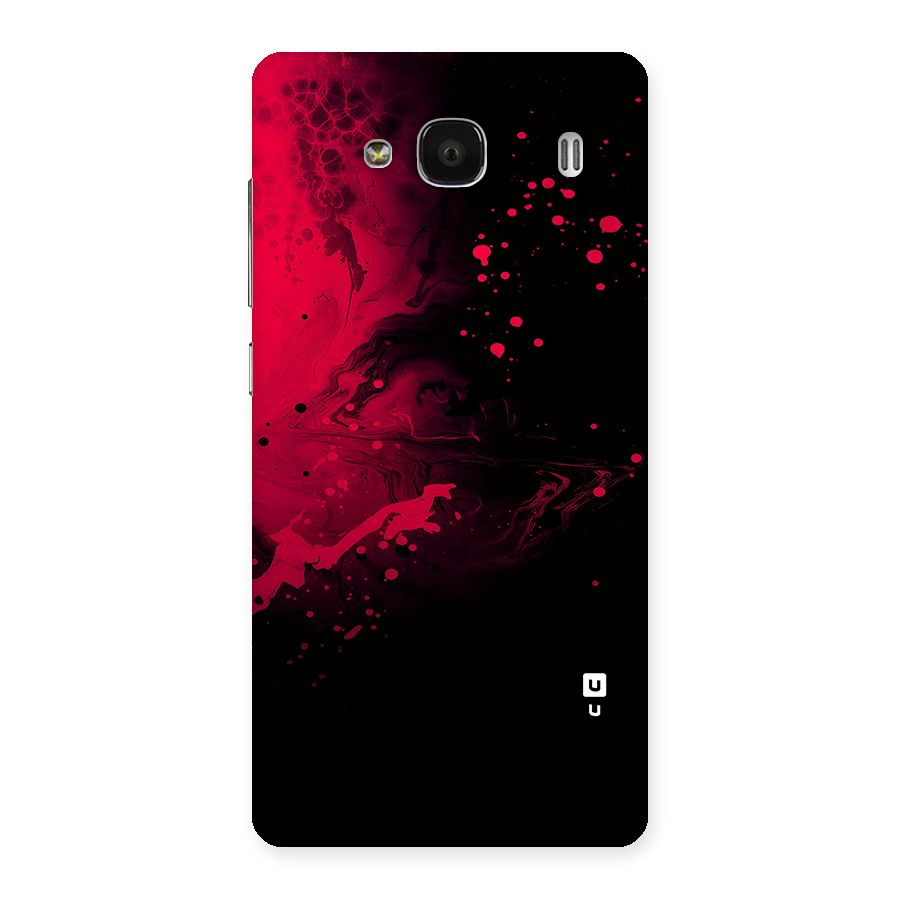 Red Black Splash Art Back Case for Redmi 2s