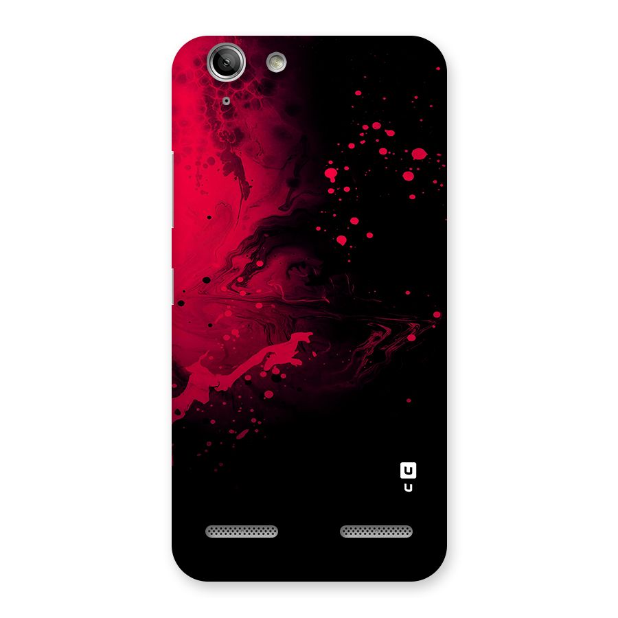 Red Black Splash Art Back Case for Vibe K5
