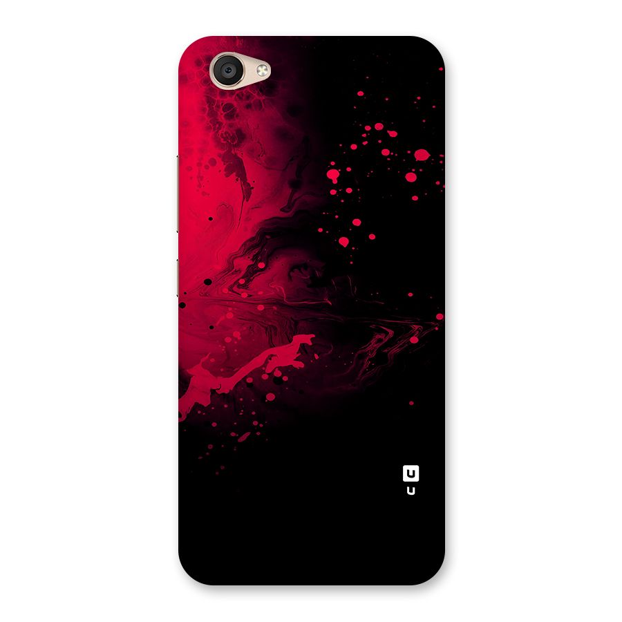 Red Black Splash Art Back Case for Vivo V5 Plus
