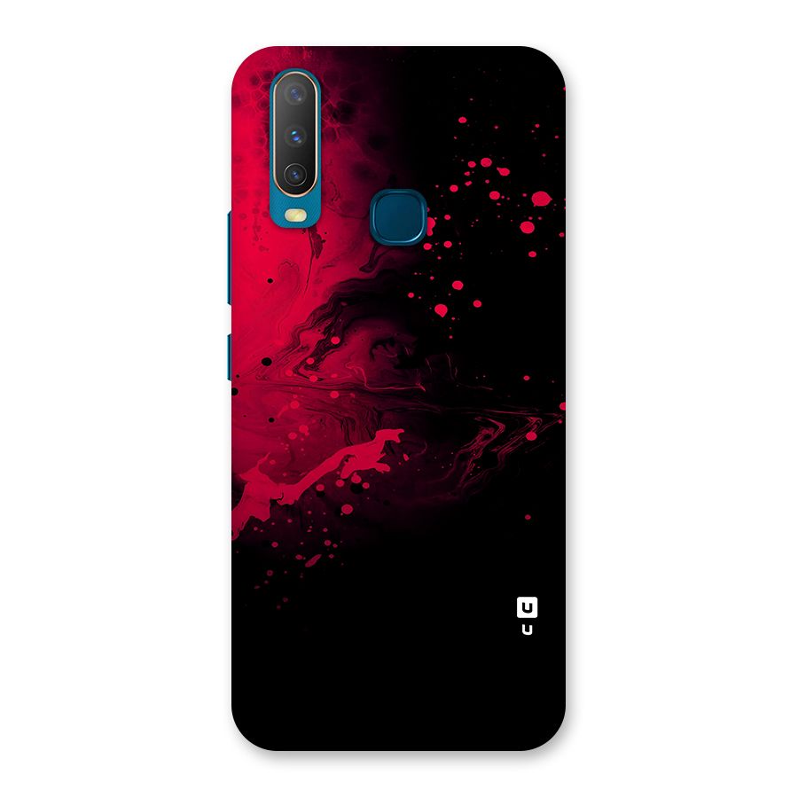 Red Black Splash Art Back Case for Vivo Y11