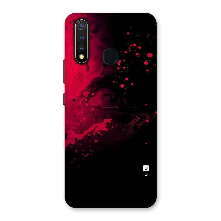 Red Black Splash Art Back Case for Vivo Y19