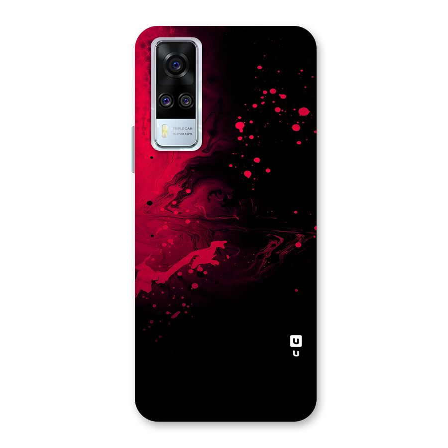 Red Black Splash Art Back Case for Vivo Y31