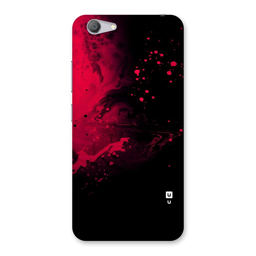 Red Black Splash Art Back Case for Vivo Y53