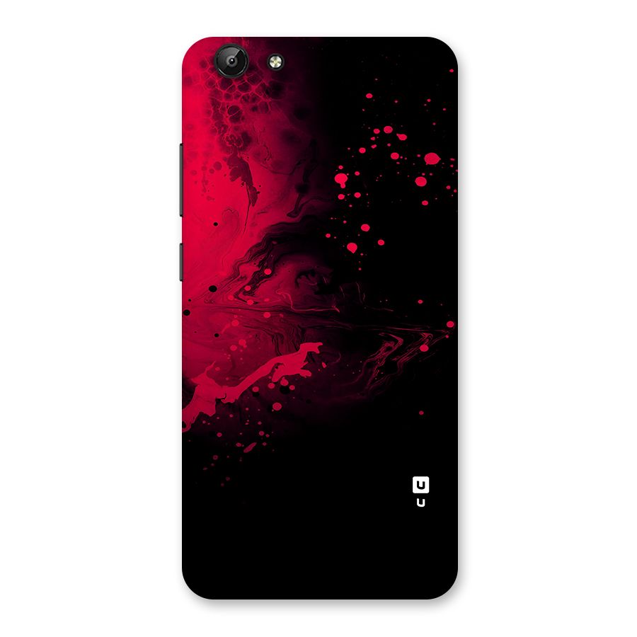 Red Black Splash Art Back Case for Vivo Y69