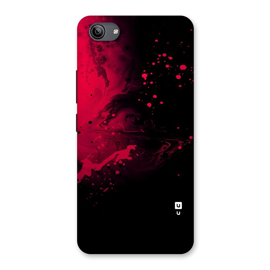 Red Black Splash Art Back Case for Vivo Y81i