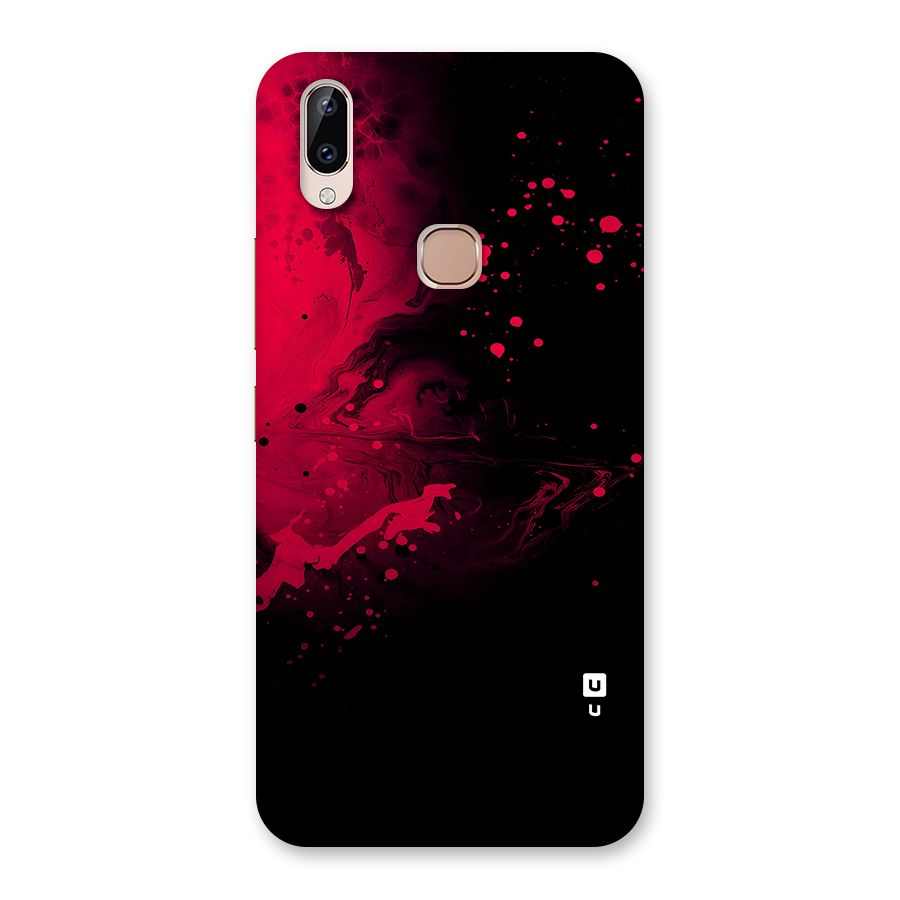 Red Black Splash Art Back Case for Vivo Y83 Pro