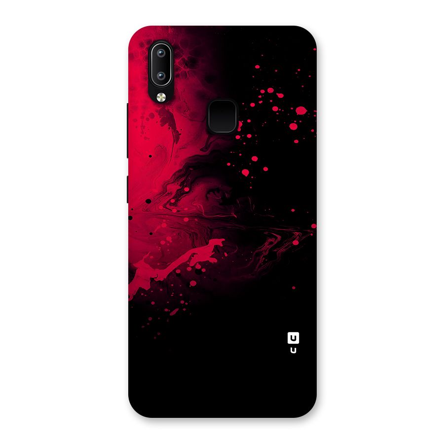Red Black Splash Art Back Case for Vivo Y93