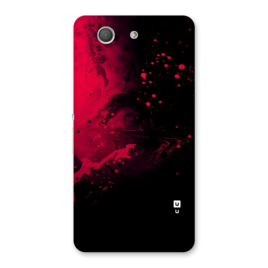 Red Black Splash Art Back Case for Xperia Z3 Compact