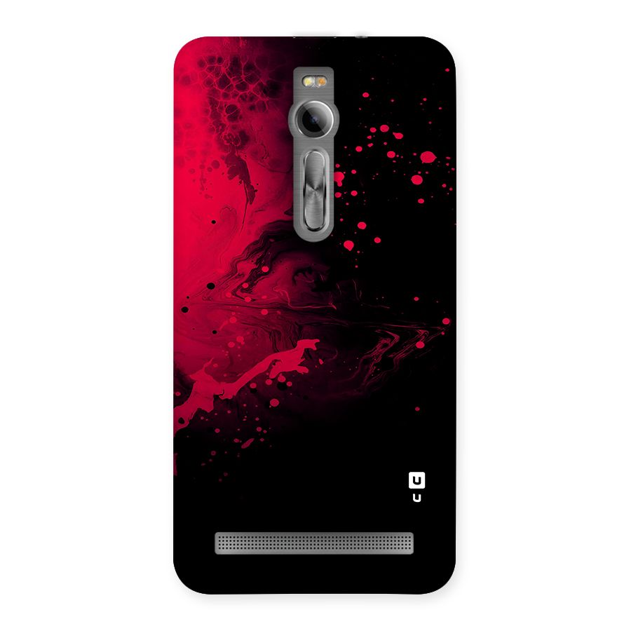 Red Black Splash Art Back Case for Zenfone 2