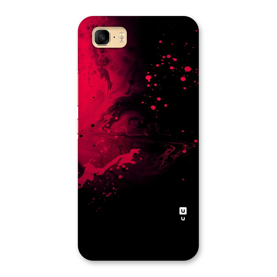 Red Black Splash Art Back Case for Zenfone 3s Max