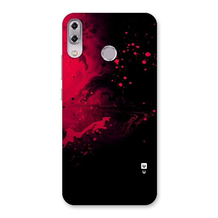 Red Black Splash Art Back Case for Zenfone 5Z